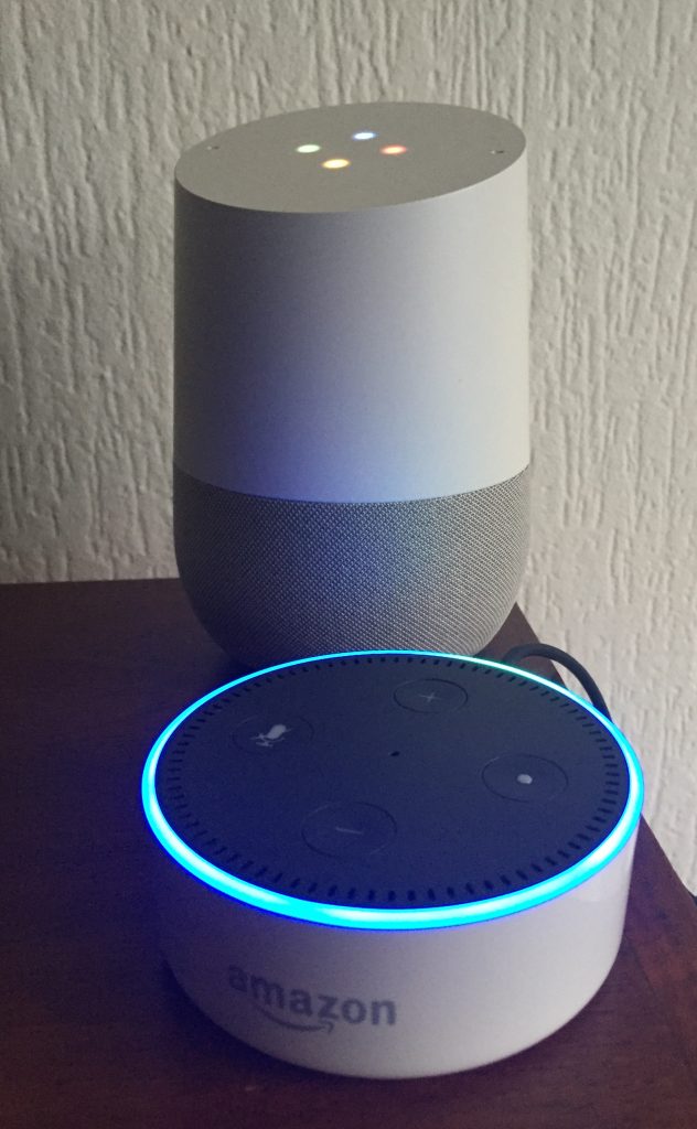 Amazon Echo en Google Home
